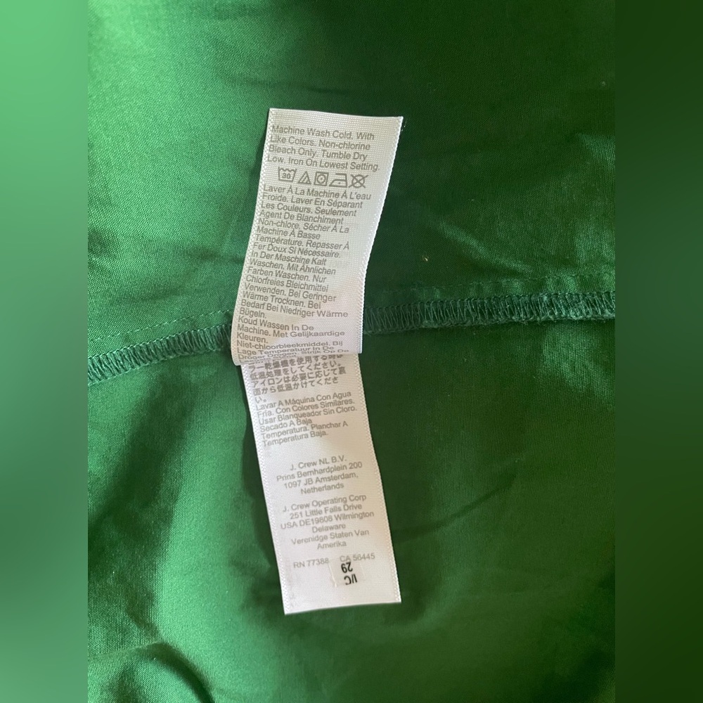 New J.Crew Scallop-trim button-front midi dress Size 6 - Picture 11 of 12